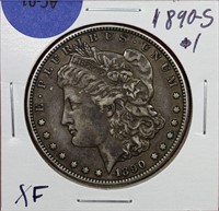 1890-S Morgan Dollar XF