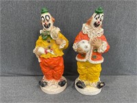 Large Plaster Clowns