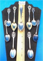 Vintage And Antique Nickel Silver Spoons