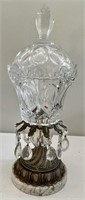 Decorative candle lamp crystal glass