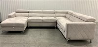 Abbyson 4 Pc Fabric Chaise Sectional Sofa