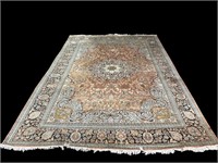 9FT X 12FT 2IN HIGH QUALITY SILK AND WOOL RUG
