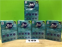ZEST refreshing aqua 4pk soap lot of 5