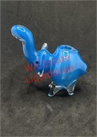 Glass pipe blue elephant (living room)