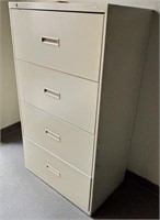 HON 4 DRAWER LATERAL FILE CABINET