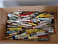 Box of advertising pencils
