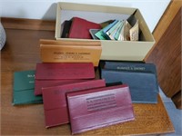 Box of livestock, stockyard pocket notebooks,