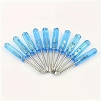 10pcs Crystal Blue Mini Screwdriver Set