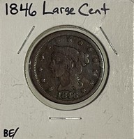 US 1846 Large Cent - very nice