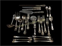 Small Group Silver Plate Flatware