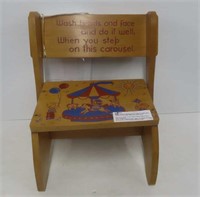 Wooden Child's Step Stool / Seat