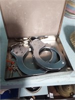 Imperial Hancuffs, Keys & Silverplate Box
