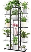 10 TIER 14 POTTED METAL PLANT STAND 49.2 X24.4 IN