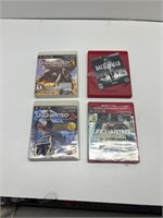 4 PlayStation 3 games one is sealed