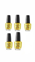 ($84) OPI Nail Lacquer,pack of 5 gold color