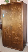 WOODEN ETCHED CABINET
