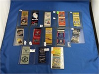 (13) OLD ADVERTISING MATCHBOOK COVERS