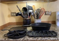 Wagner Ware Cast Iron and Utensils