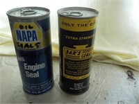 2 Napa & Bar's Leaks advertising cans unopened