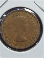 1954 Canadian penny