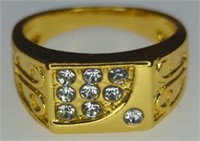 Gold tone ring size 9
