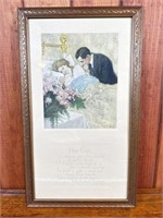 Antique lithograph burgess Johnson titled her