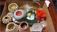 Assorted Candles, Holders, Warmer, and more