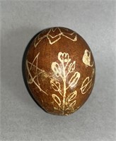 Resist-dyed Easter egg by "M.D. Noell,