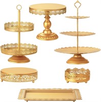 Gold Cake Stand Dessert Table