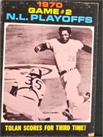 Four 1970 Reds World Series HL Cards Topps