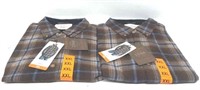 (2) XXL Mens Weatherproof Vintage Flannel Shirts