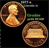 Proof 1977-s Lincoln Cent 1c Grades GEM++ Proof De