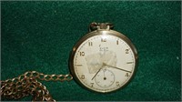 Vintage Elgin Deluxe Pocket Watch w/chain