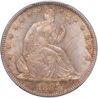 50C 1885 PCGS MS66 CAC