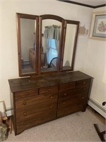 DRESSER AND MIRROR