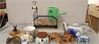 Lot of Assorted Items: Porcelain Figurines,