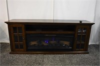 TV STAND WITH FIREPLACE AND REMOTE