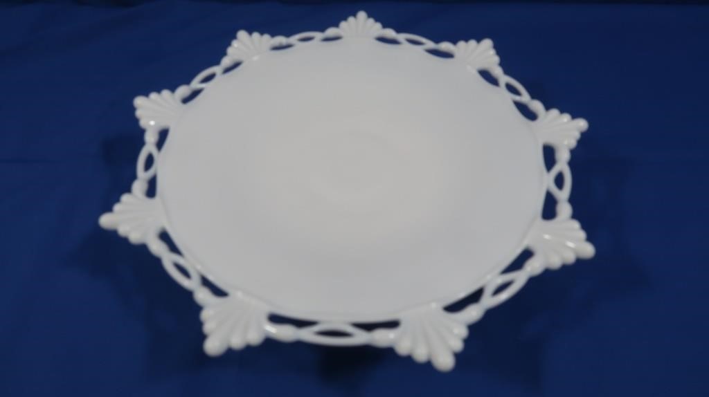 Westmoreland Glass Footed Cake Plate