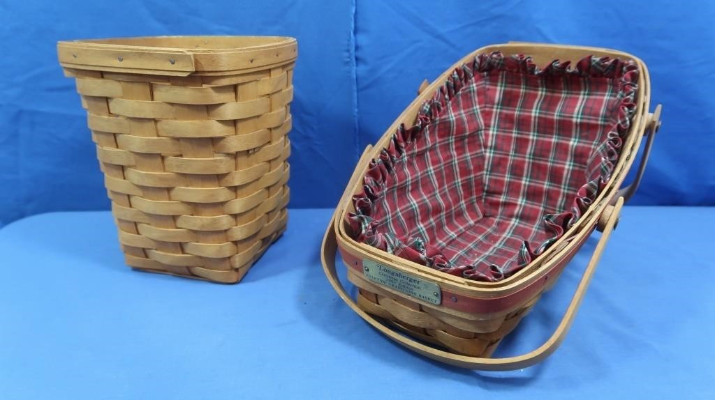 2 Longaberger Baskets(1991, '94)