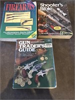 Lot of 3 Gun Books… Shooters Bible, gun, traders