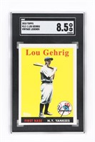 GRADED LOU GEHRIG BASEBALL CARD