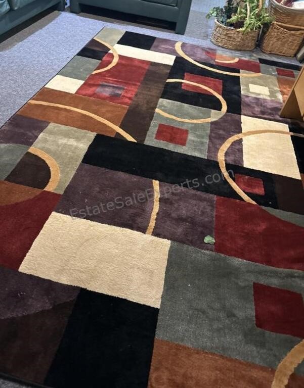 Contemporary Geometic Carpet 7’ 6” W x 10’ 7”