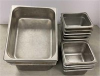 17 stainless steel drop in pans