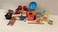 Vintage doll accessories: some are marked Barbie/