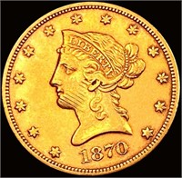 1870-S $10 Gold Eagle