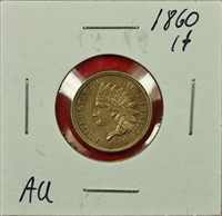 1860 Indian Cent AU