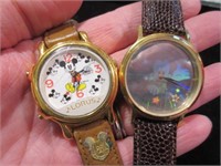 2 mickey mouse watches