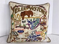 Yellowstone National Park Needlepoint Pillow