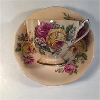 QUEEN ANNE LADY SYLVIA TEACUP & SAUCER