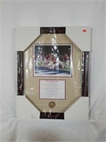 Signed Daniel Moore "Goal Line Stand" A.P Print
